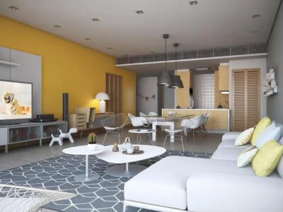 Apartamento de 2 Habitaciones con Terraza y Estudio en 7MARES