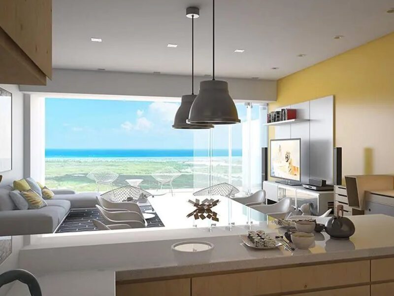 Apartamento de 2 Habitaciones con Terraza y Estudio en 7MARES