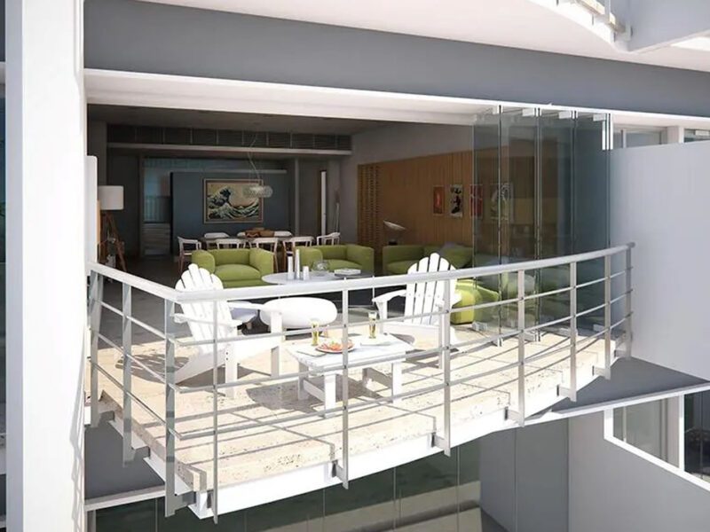 Moderno Apartamento de 3 Habitaciones y Terraza Privada – 7MARES